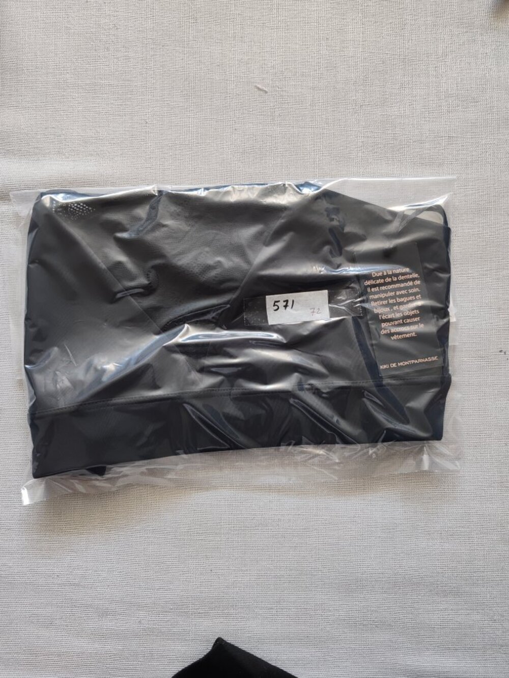 Kiki de Montparnasse Athleisure Black Lace Bra Top R19-BR-011 Small NWT - Picture 12 of 12